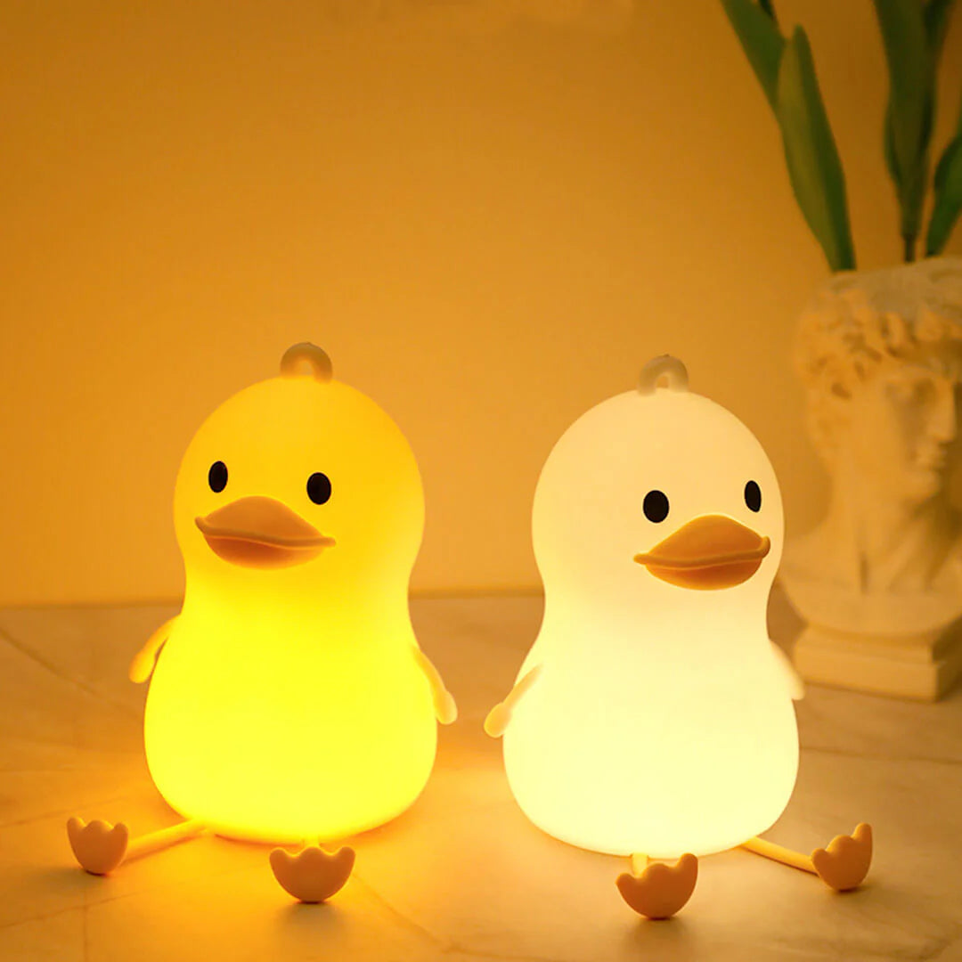 Moderne Lieve Eend Siliconen Zachte Nachtlamp
