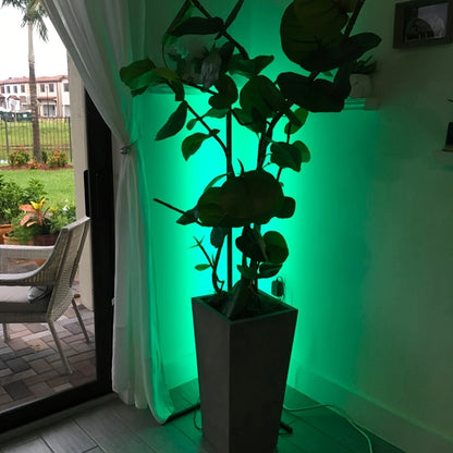 Aurora LED Vloerlamp | Slimme Sfeerverlichting met Muziek- & App-bediening