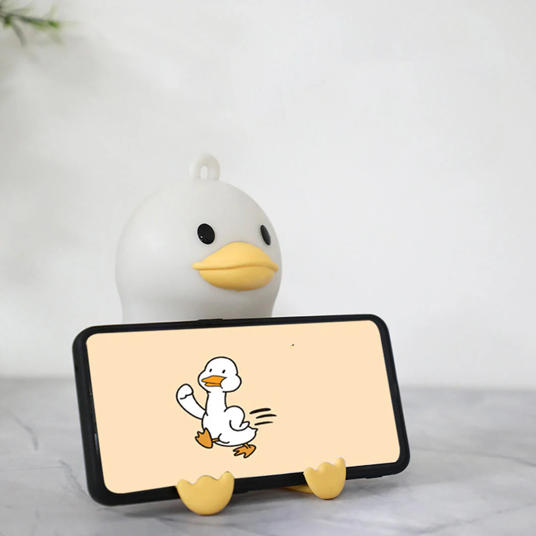 Moderne Lieve Eend Siliconen Zachte Nachtlamp