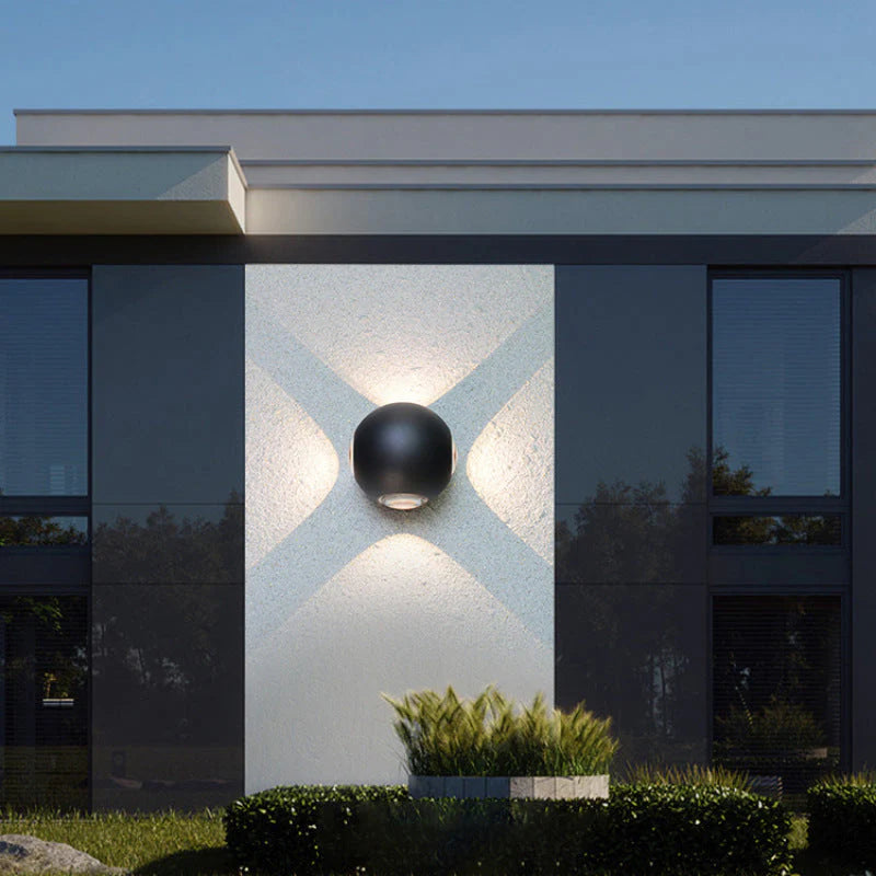 Moderne Toets Globe Buitenwandlamp