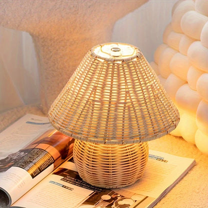 USB Fantasy-Bureaulamp-op Pagode Geïnspireerde, Handgeweven Elegantie
