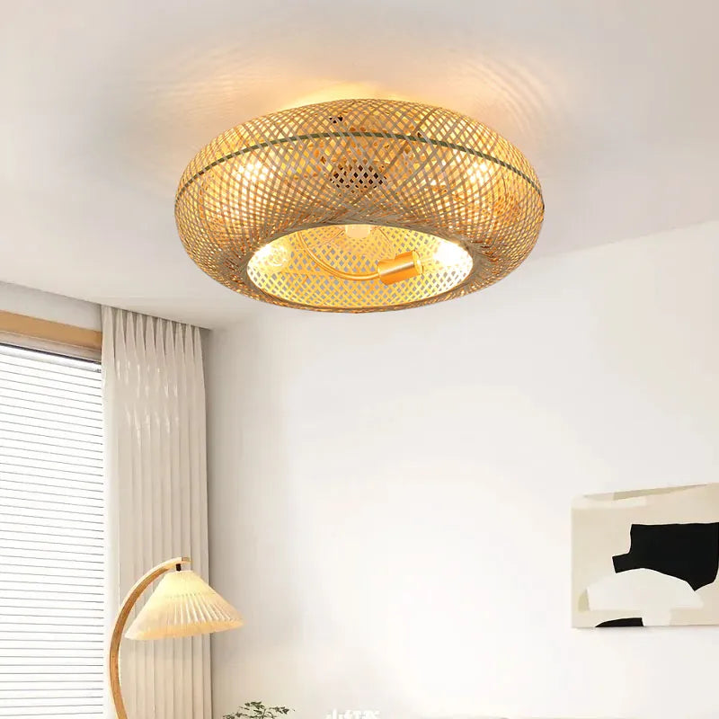 BambooAir | Moderne Plafondventilator met LED Licht en Afstandsbediening