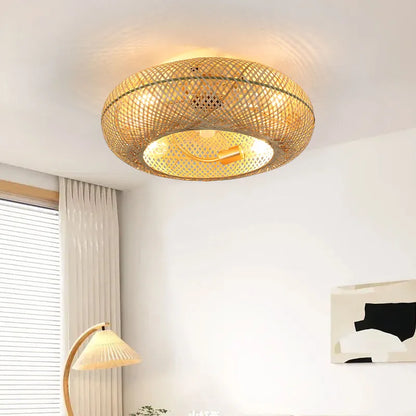 BambooAir | Moderne Plafondventilator met LED Licht en Afstandsbediening
