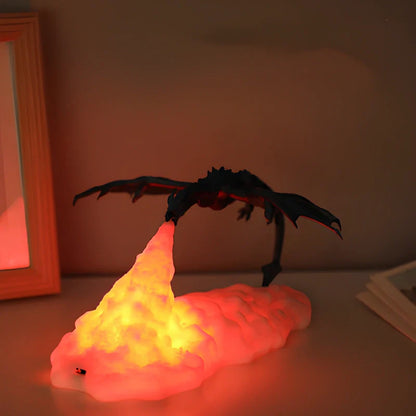 Dracarys Draaklamp–Mystieke 3D Nachtlamp