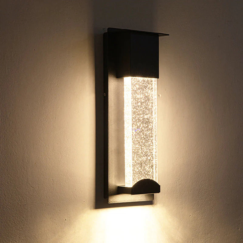 Aurora Crystal Buitenlamp–Elegante Waterdichte Wandlamp