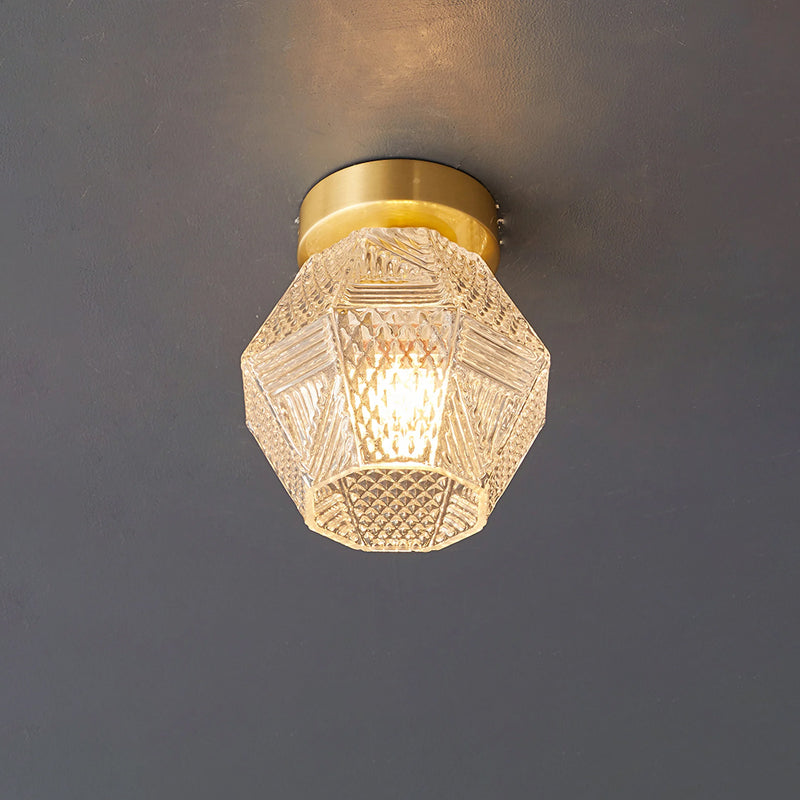 Moderne Gouden Flush Mount Plafondlamp