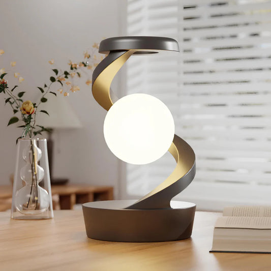 SwirlSphere Glow Tafel Lamp met Gebaarbediening