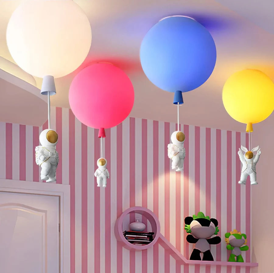 Speelse Maan en Astronaut Ontwerp LED Plafondlicht