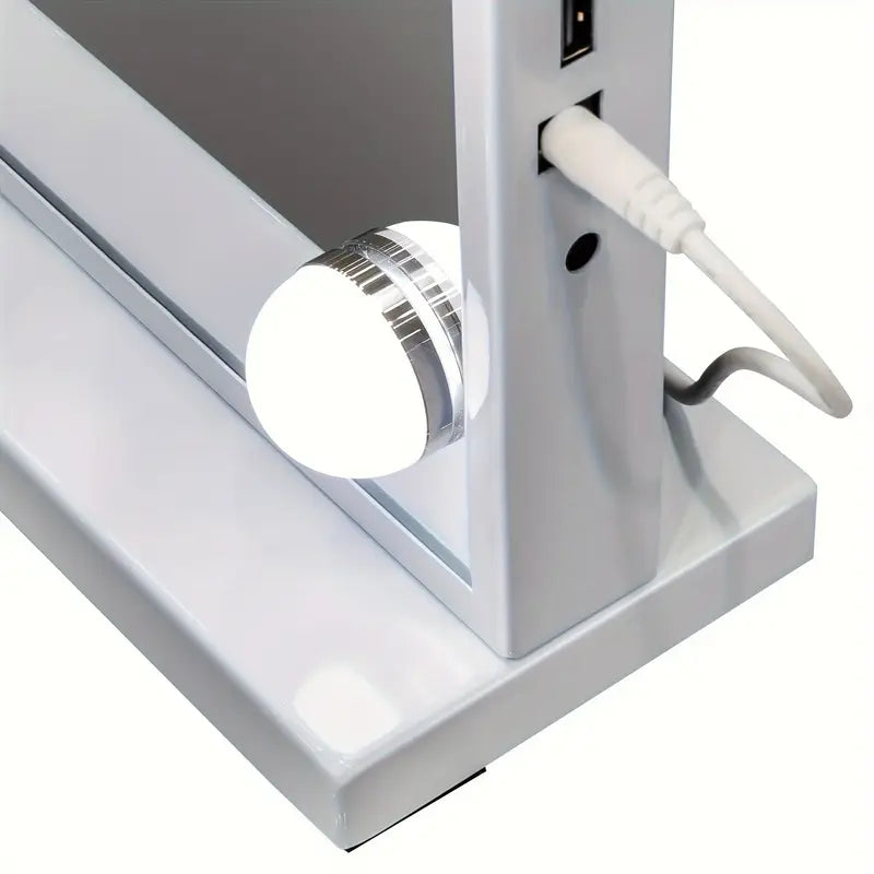 Hollywood Make-uplamp met Spiegel en USB-oplaadpoort – 58x46 cm