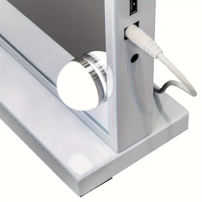Hollywood Make-uplamp met Spiegel en USB-oplaadpoort – 58x46 cm