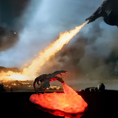 Dracarys Draaklamp–Mystieke 3D Nachtlamp
