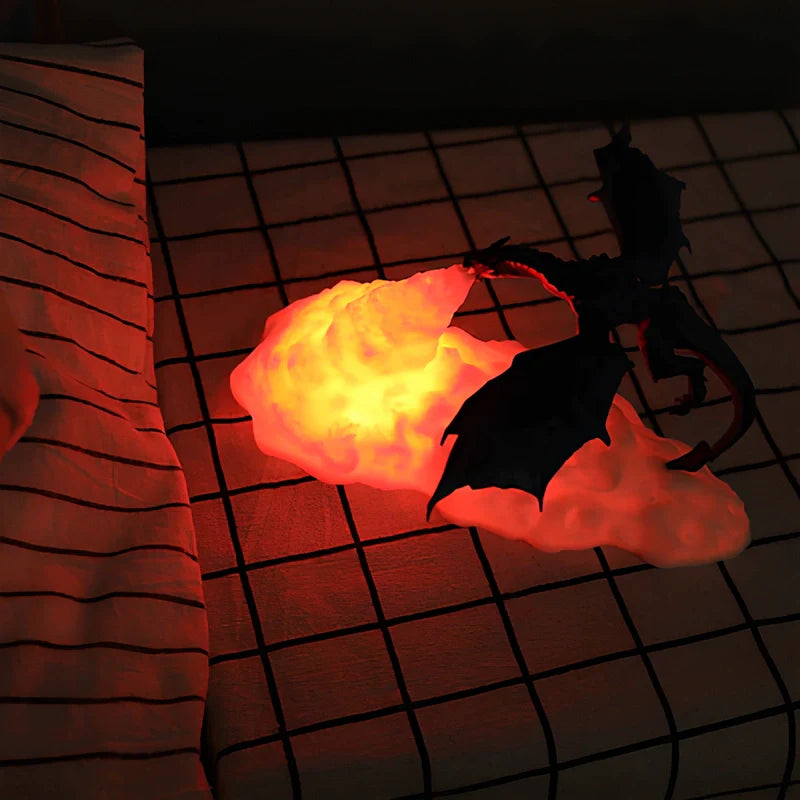 Dracarys Draaklamp–Mystieke 3D Nachtlamp