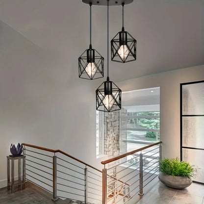 Vintage Geometrische Plafondlamp – Semi-Flush Mount Hanglamp