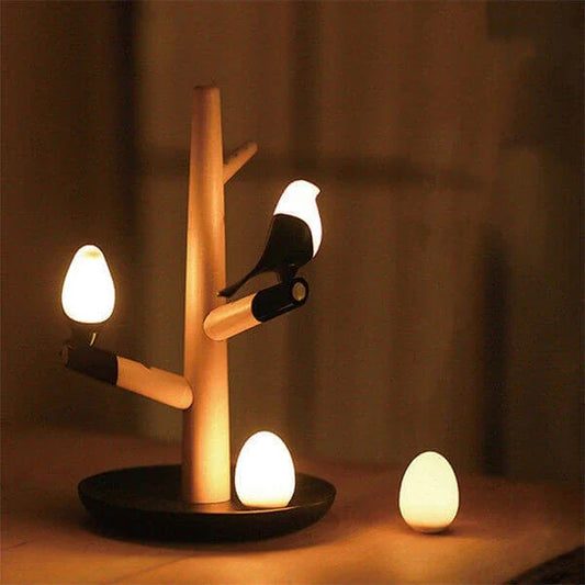 TranquilTree Sensorische Houten Tafellamp