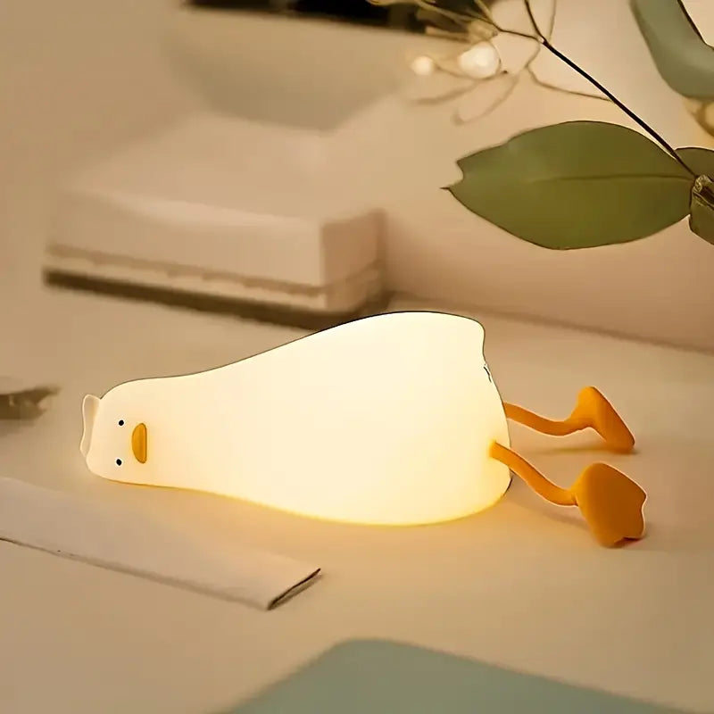 Eenden Nachtlampje – Dimbare LED Tafellamp in Zacht Siliconen Design
