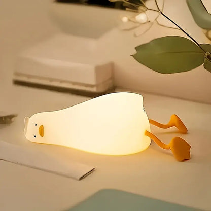 Eenden Nachtlampje – Dimbare LED Tafellamp in Zacht Siliconen Design