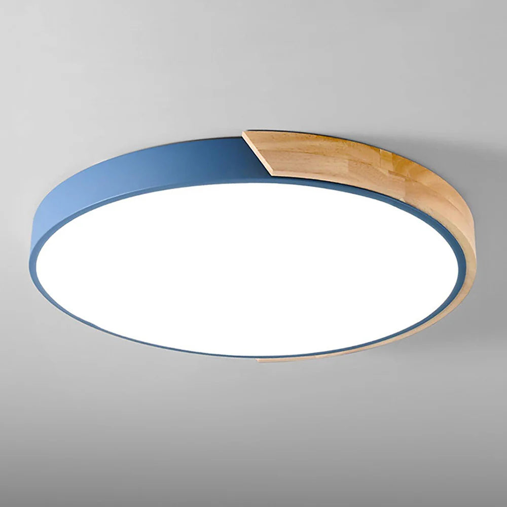 Ronde LED Plafondlamp met Kleuraccent