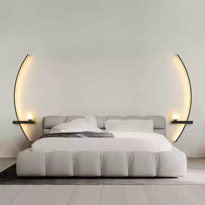 Minimalistische Arc Lineaire LED Wandlamp