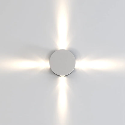 Moderne Cross Star Warm Licht Wandlamp