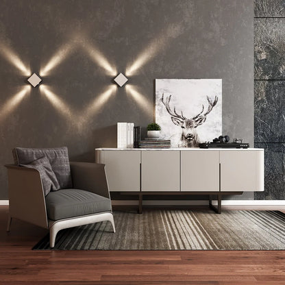 Moderne Cross Star Warm Licht Wandlamp