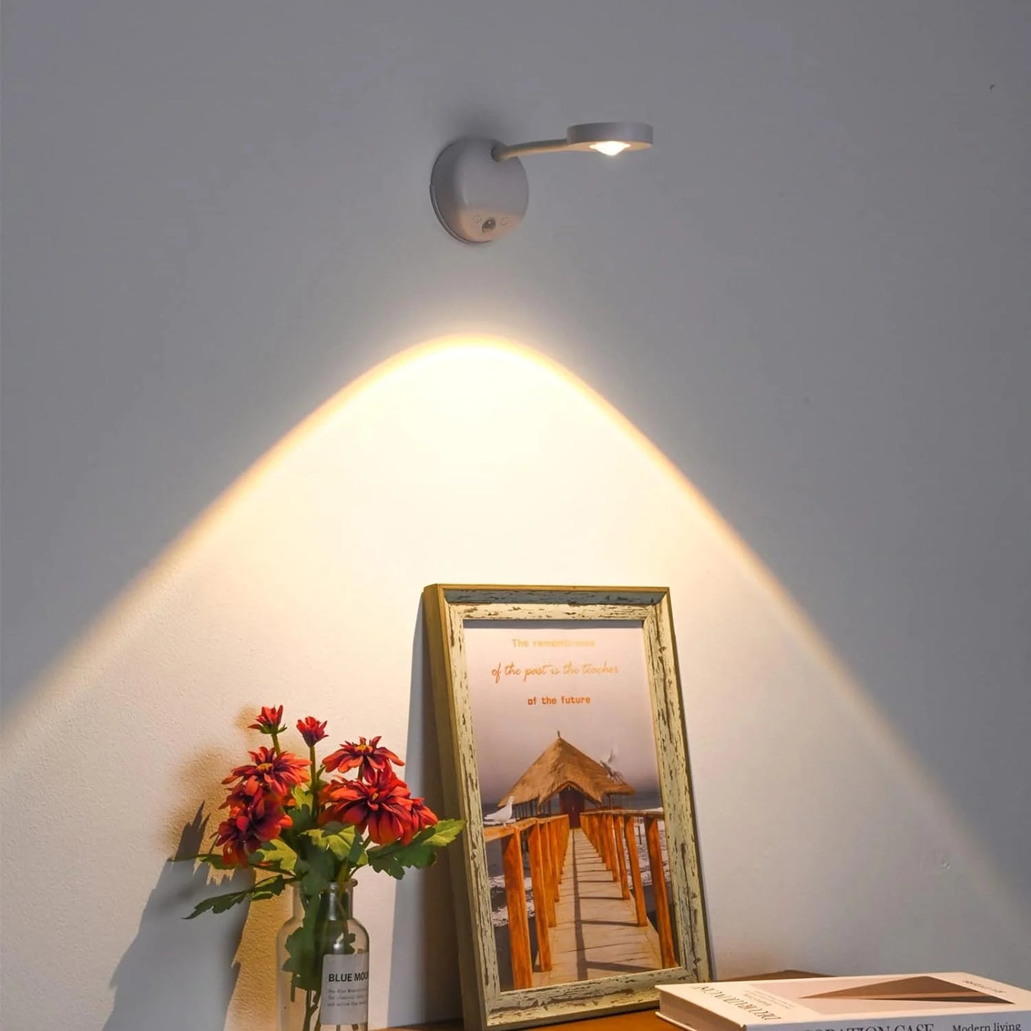 Bewegingsgeactiveerde Wandkunst Lamp – Met Instelbare Helderheid