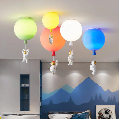 Speelse Maan en Astronaut Ontwerp LED Plafondlicht