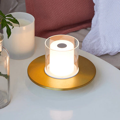 Moderne Draagbare Tafellamp met Kaarslichtsfeer