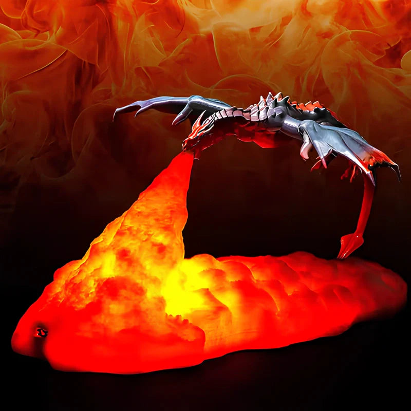 Dracarys Draaklamp–Mystieke 3D Nachtlamp