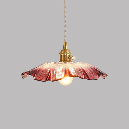 Retro Bloemvorm Glazen Hanglamp