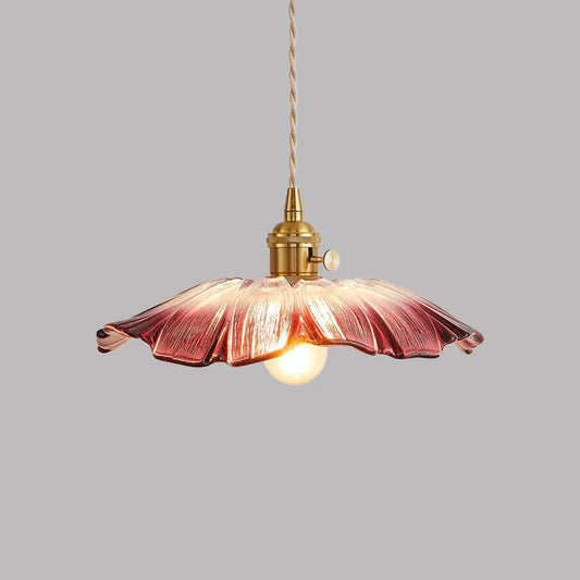 Retro Bloemvorm Glazen Hanglamp