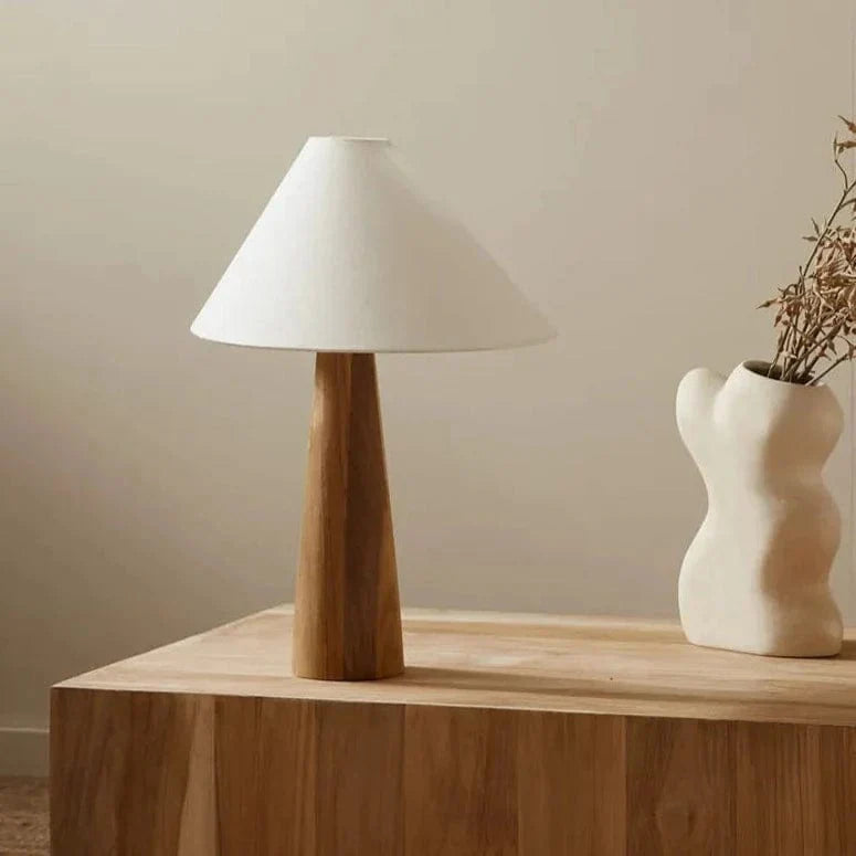 Moderne Stijlvol Hout Tafellamp
