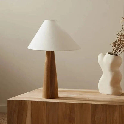 Moderne Stijlvol Hout Tafellamp