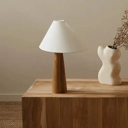 Moderne Stijlvol Hout Tafellamp
