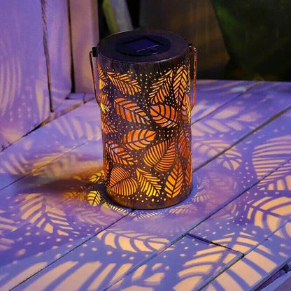 Moderne Zonne Buitenlamp met Bladmotief