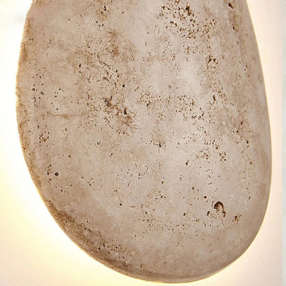 Noordse Beatrice Travertinsteen Wandlamp