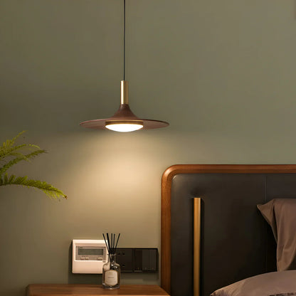 Scandinavische Stijl Walnoot Houten Hanglamp