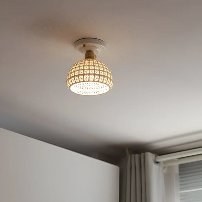 Nordic Keramische Plafondlamp met Warme Gloed