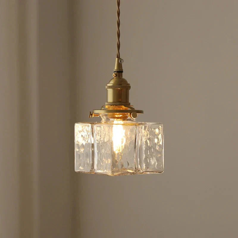 Moderne Retro LED Glazen Hanglamp