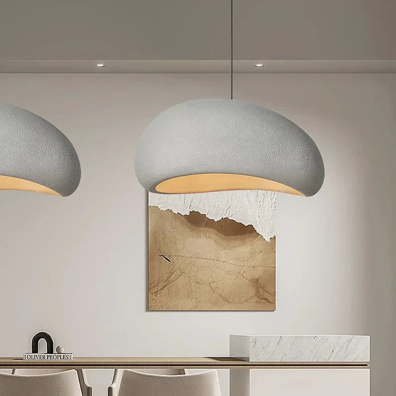 Scandinavische Wabi Sabi Glasvezel Hanglamp