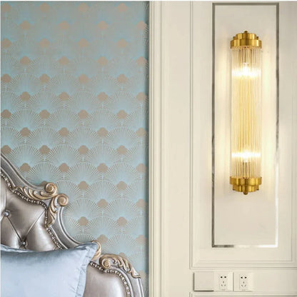 Moderne Gouden Gloed Kristallen Wandlamp