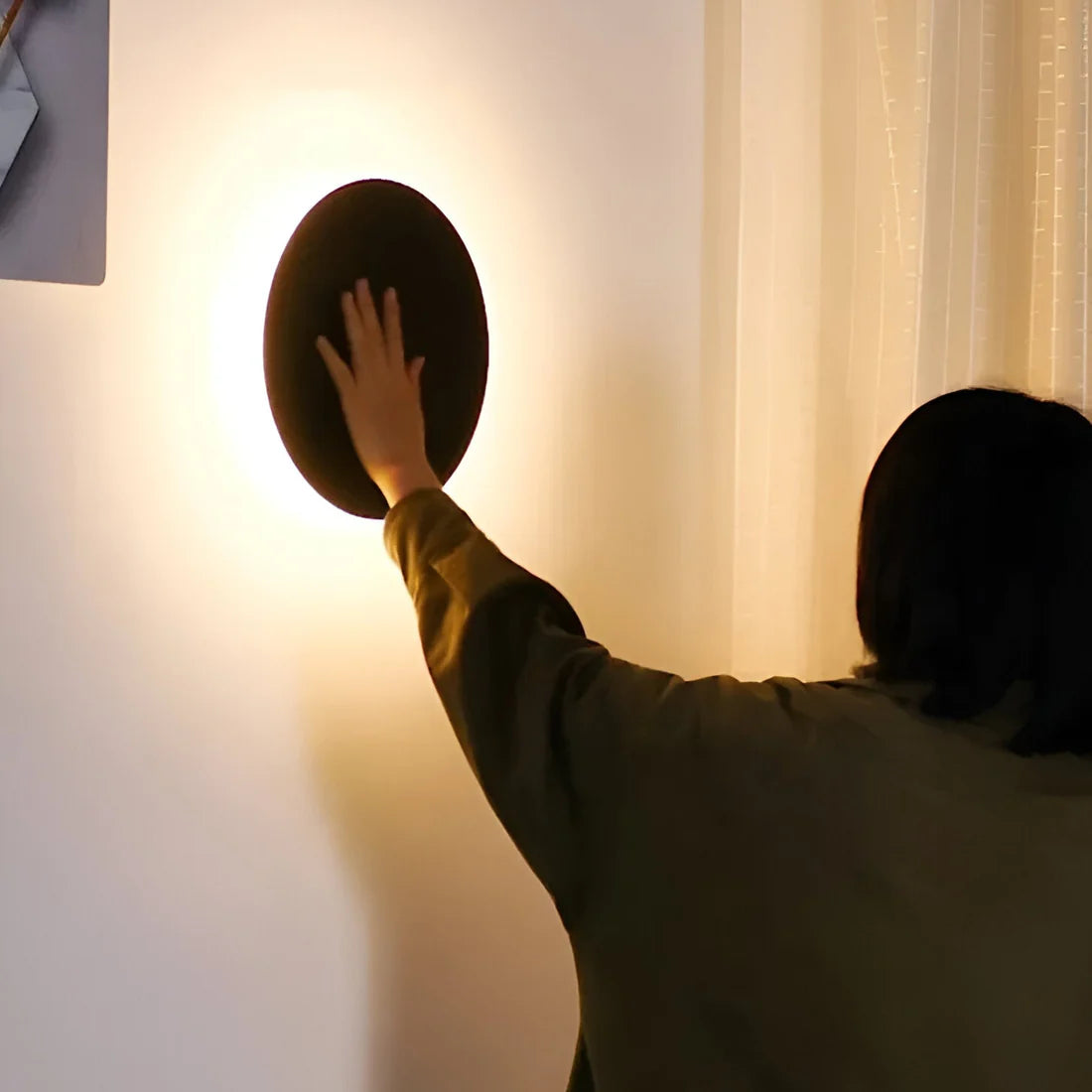 Moderne Scandinavische Ronde LED Sensor Wandlamp