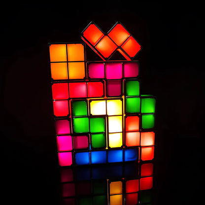 Creatief Stapelbaar Tetra Blokken Lamp
