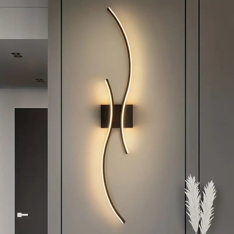 Moderne LED Wandlamp van Glas met Dimbare Functie