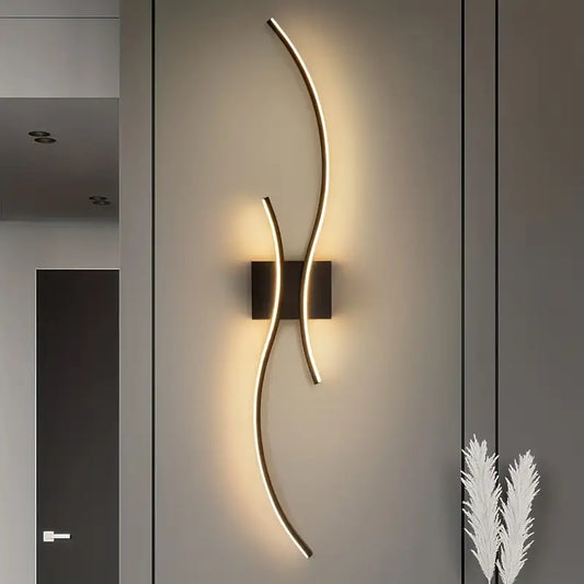 Moderne LED Wandlamp van Glas met Dimbare Functie