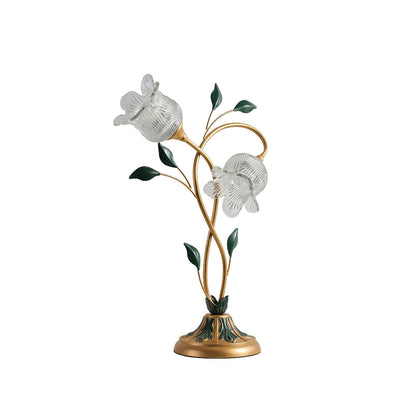 Luxe Ambacht  Pastorale Bloemen Tafellamp