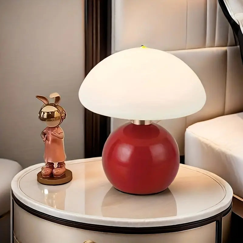 Paddenstoel LED Tafellamp – Moderne Sfeerverlichting met USB-aansluiting
