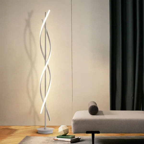 Moderne Spiraalvormige LED Vloerlamp