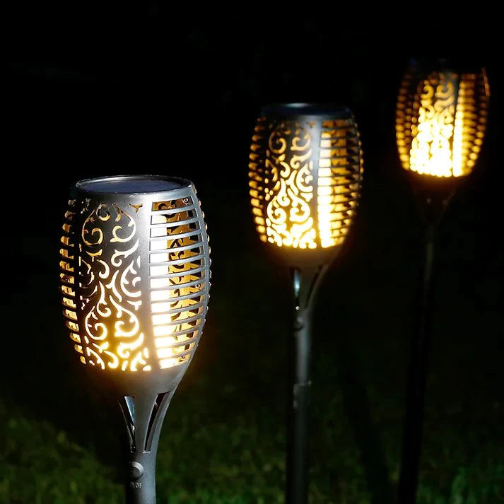 Magische Zonne-energie Luxe Tuinfakkel