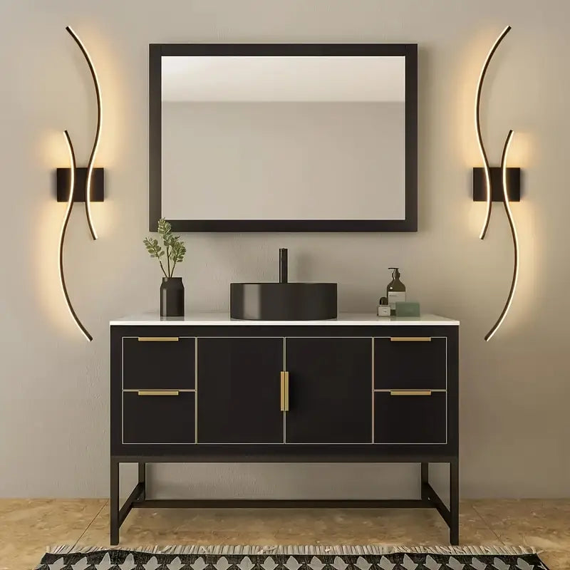 Moderne LED Wandlamp van Glas met Dimbare Functie
