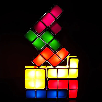 Creatief Stapelbaar Tetra Blokken Lamp